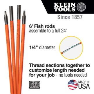 Klein 56324 24ft Lo-Flex Fish Rod Set