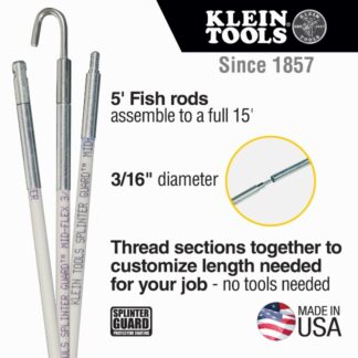 Klein 56415 15ft Mid-Flex Glow Rod Set (2)