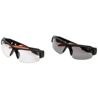 Klein 60173 Semi-Frame Pro Safety Glasses 2-Pack - Clear and Smoke