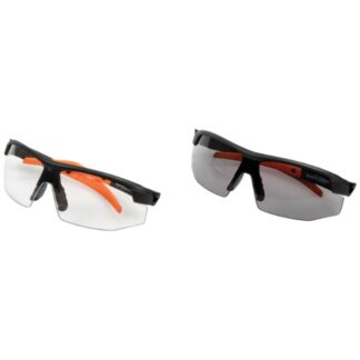 Klein 60174 Semi-Frame Standard Safety Glasses 2-Pack - Clear and Smoke