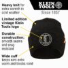 Klein 60388 Black Heavy Knit Hat with Vintage Patch Logo