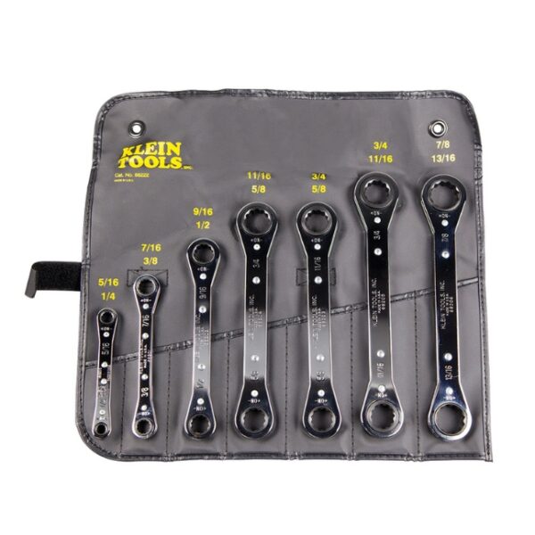 Klein 68222 Ratcheting Box Wrench Set 7-Piece