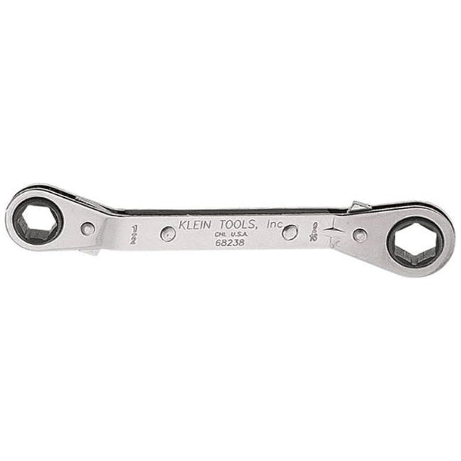 Klein 68238 1/2" x 9/16" Reversible Ratcheting Box Wrench