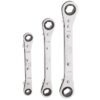Klein 68244 Reversible Ratcheting Box Wrench Set 3-Piece