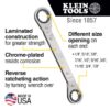 Klein 68245 Reversible Ratcheting Box Wrench Set 5-Piece