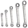 Klein 68245 Reversible Ratcheting Box Wrench Set 5-Piece