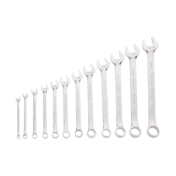 Klein 68404 Combination Wrench Set 12-Piece (1) Klein 68404 Combination Wrench Set 12-Piece
