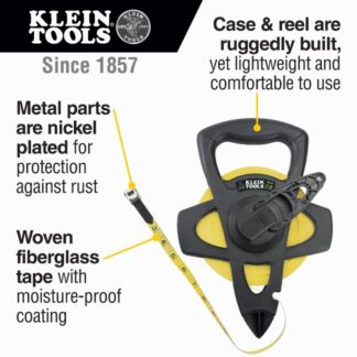 Klein 946-150 150ft Woven Fiberglass Tape Open-Reel (1)