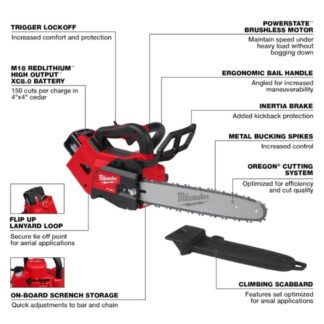 Milwaukee 2826-22T M18 FUEL 14 Top Handle Chainsaw Kit (1)