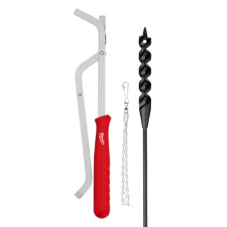Milwaukee 48-13-8403 9/16" x 54" Cable Auger Bit and Placement Tool Set 3-Piece