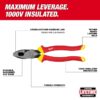 Milwaukee 48-22-2209 9" 1000V Insulated Lineman's Pliers