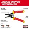 Milwaukee 48-22-2214 1000V Insulated 10-20 AWG Wire Stripper and Cutter