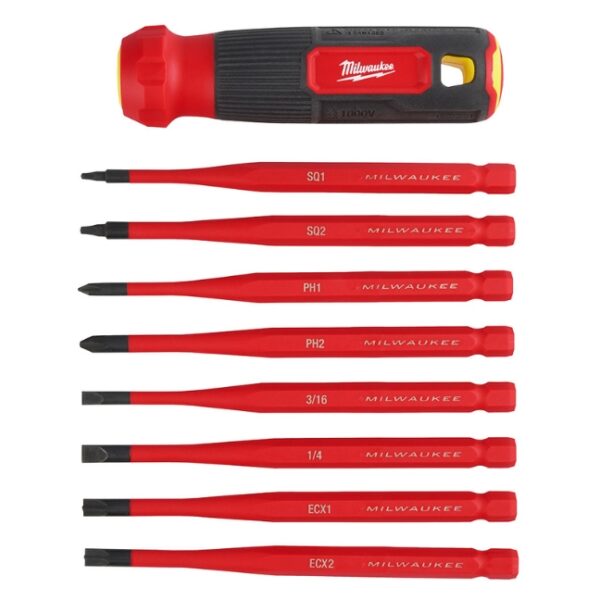 Milwaukee 48-22-2218 8-in-1 1000V Insulated Slim-Tip Multi-Bit Screwdriver