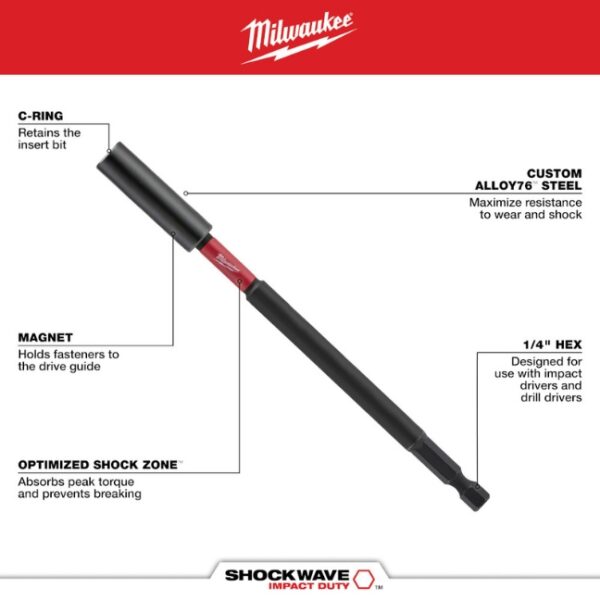 Milwaukee 48-22-2915 14-in-1 Multi-Bit Screwdriver with SHOCKWAVE IMPACT DUTY Bits (4) Milwaukee 48-22-2915 14-in-1 Multi-Bit Screwdriver with SHOCKWAVE IMPACT DUTY Bits