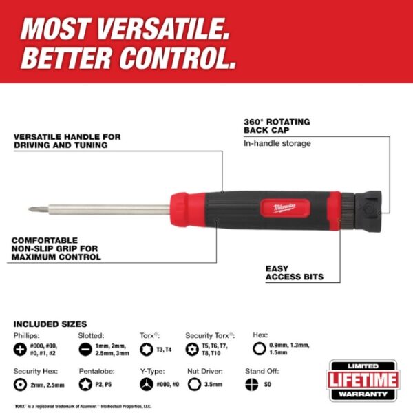 Milwaukee 48-22-2934 27-in-1 Security Precision Multi-Bit Screwdriver (1) Milwaukee 48-22-2934 27-in-1 Security Precision Multi-Bit Screwdriver