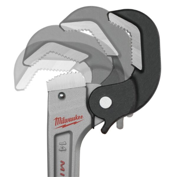 Milwaukee 48-22-7414 14” Aluminum Self-Adjusting Pipe Wrench (2) Milwaukee 48-22-7414 14” Aluminum Self-Adjusting Pipe Wrench