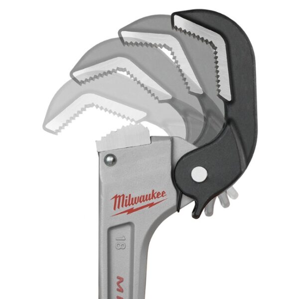 Milwaukee 48-22-7418 18” Aluminum Self-Adjusting Pipe Wrench (2) Milwaukee 48-22-7418 18” Aluminum Self-Adjusting Pipe Wrench