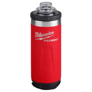 Milwaukee 48-22-8382R PACKOUT 18oz Insulated Bottle with Chug Lid - Red (2)