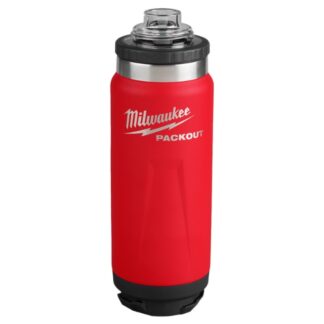 Milwaukee 48-22-8396R PACKOUT 24oz Insulated Bottle with Chug Lid - Red (2)