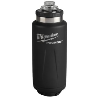 Milwaukee 48-22-8397B PACKOUT 36oz Insulated Bottle with Chug Lid - Black (2)