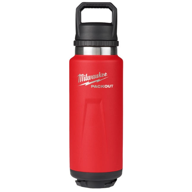 Milwaukee 48-22-8397R PACKOUT 36oz Insulated Bottle with Chug Lid - Red Milwaukee 48-22-8397R PACKOUT 36oz Insulated Bottle with Chug Lid - Red