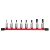 Milwaukee 48-22-9542 38 Drive SAE Hex Bit Socket Set 8-Piece Milwaukee 48-22-9542 3/8" Drive SAE Hex Bit Socket Set 8-Piece