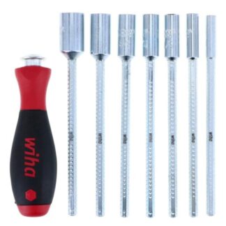 Wiha 28196 DRIVE-LOC VI Metric Nut Driver Set 8-Piece