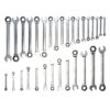 Wiha 30392 SAE and Metric Combination Ratchet Wrench Set with Tray 31-Piece