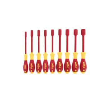 Wiha 32288 SOFTFINISH Insulated SAE Nut Driver Set 9-Piece