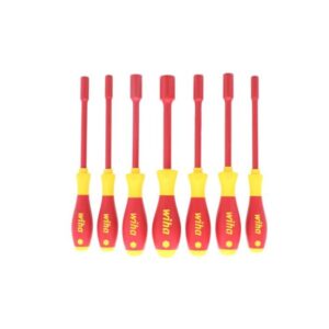 Wiha 32293 SOFTFINISH Insulated Metric Nut Driver Set 7-Piece