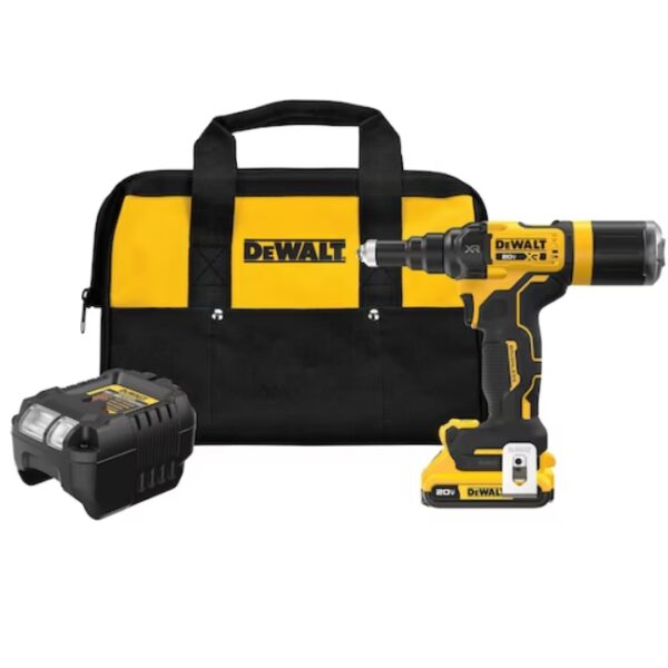 DeWalt DCF403D1 20V MAX XR 316 Brushless Rivet Tool Kit DeWalt DCF403D1 20V MAX XR 3/16" Brushless Rivet Tool Kit