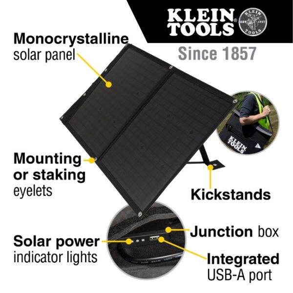 Klein 29250 60W Portable Solar Panel