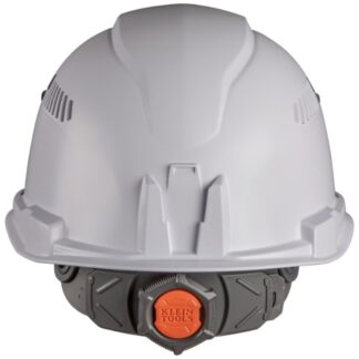 Klein 60113RL Cap-Style Vented Hard Hat with Headlamp - White