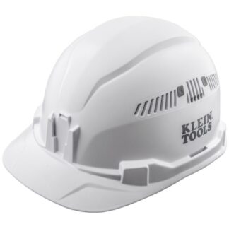 Klein 60105 Cap-Style Vented Hard Hat - White