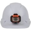 Klein 60107 Cap-Style Non-Vented Hard Hat with Headlamp - White