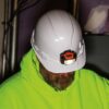 Klein 60107 Cap-Style Non-Vented Hard Hat with Headlamp - White