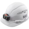 Klein 60113RL Cap-Style Vented Hard Hat with Headlamp - White