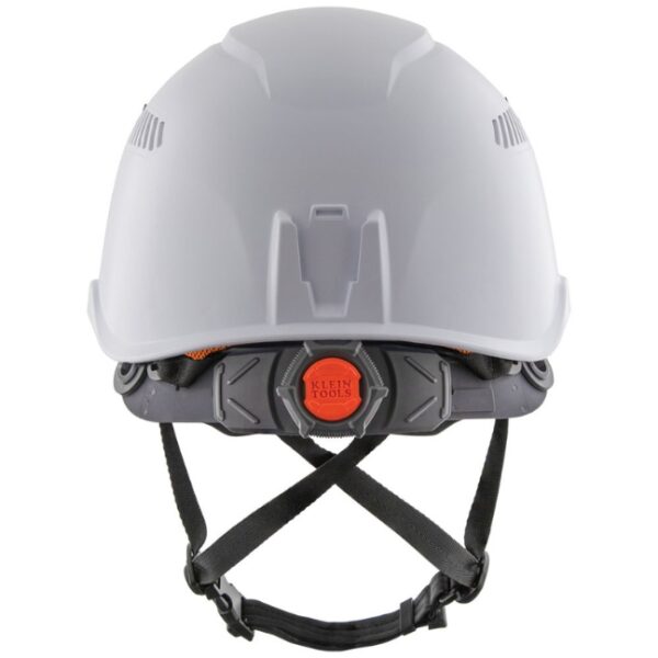 Klein 60150 Vented Class-C Hard Hat with Rechargeable Headlamp - White