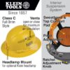 Klein 60262 Vented Class-C Full Brim-Style Hard Hat - Yellow