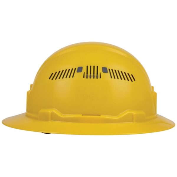 Klein 60262 Vented Class-C Full Brim-Style Hard Hat - Yellow