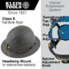 Klein 60345 KARBN Non-Vented Class-E Full Brim-Style Premium Hard Hat
