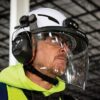 Klein 60472 Face Shield for Safety Helmet and Cap-Style Hard Hat - Clear Lens
