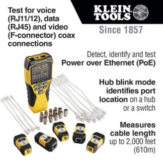 Klein VDV501-853 SCOUT Pro 3 Tester with TEST + MAP Remote Kit (1)
