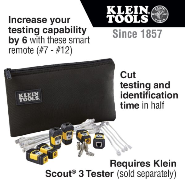 Klein VDV770-851 TEST + MAP Remotes (#7 - #12) Upgrade Kit for SCOUT Pro 3 Tester (1) Klein VDV770-851 TEST + MAP Remotes (#7 to #12) Upgrade Kit for SCOUT Pro 3 Tester