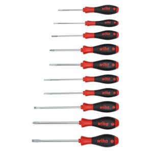 Wiha 30280 SOFTFINISH Cushion Grip Screwdriver Set - 10 Piece