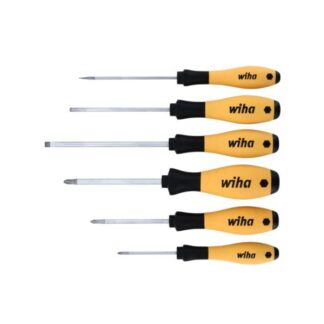 Wiha 30292 SOFTFINISH ESD Slotted and Phillips Screwdriver Set - 6 Piece