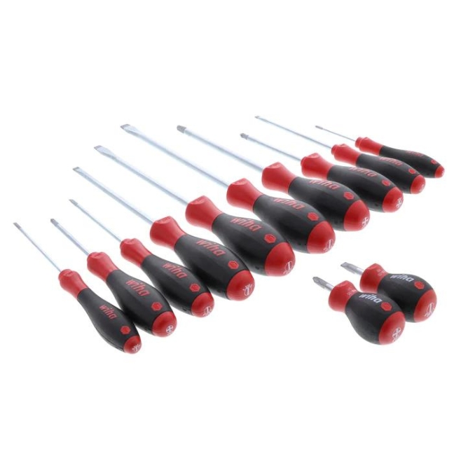 Wiha 5533HK5 SoftFinish Flathead/Phillips Screwdriver Set 5 Piece - View #2