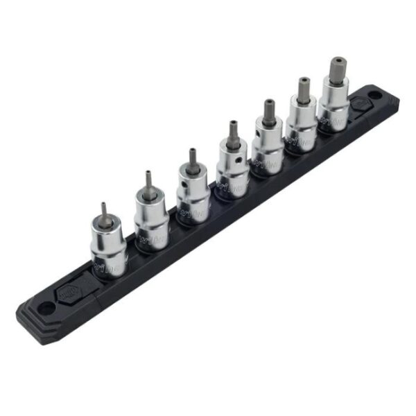 Wiha 71989 2-8mm 3/8" Drive Security Hex Bit Socket Set - 7 Piece