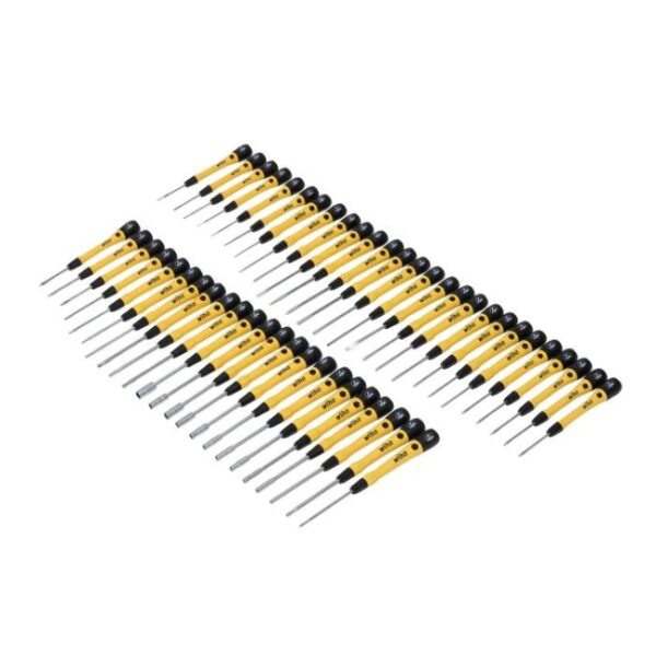 Wiha 92093 Master Technician's ESD Safe PICOFINISH Precision Screwdriver Bench Top Set - 50-Piece