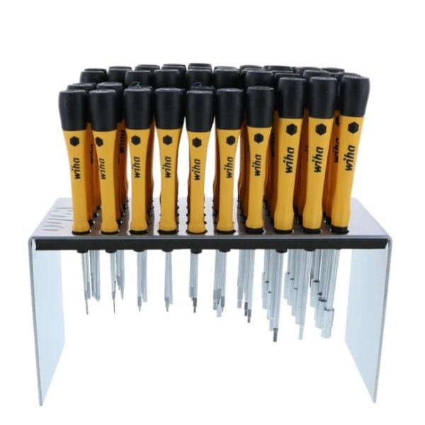 Wiha 92093 Master Technician's ESD Safe PICOFINISH Precision Screwdriver Bench Top Set - 50-Piece